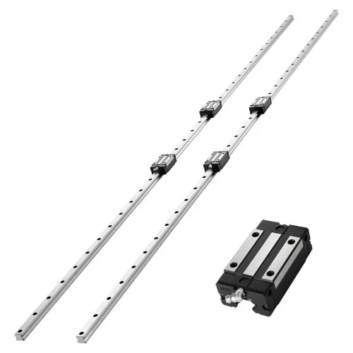 VEVOR Linearführungen, HGR20, 2er-Pack 2000 mm Linearführungen & 4 Stk. Gleitblöcke, rostfreier & hochpräziser Satz, für Heimwerker, CNC-Fräsen, Drehmaschinen, Fräsmaschinen, 3D-Drucker VEVOR Linearführungen, HGR20, 2er-Pack 2000 mm Linearführungen & 4 Stk. Gleitblöcke, rostfreier & hochpräziser Satz, für Heimwerker, CNC-Fräsen, Drehmaschinen, Fräsmaschinen, 3D-Drucker