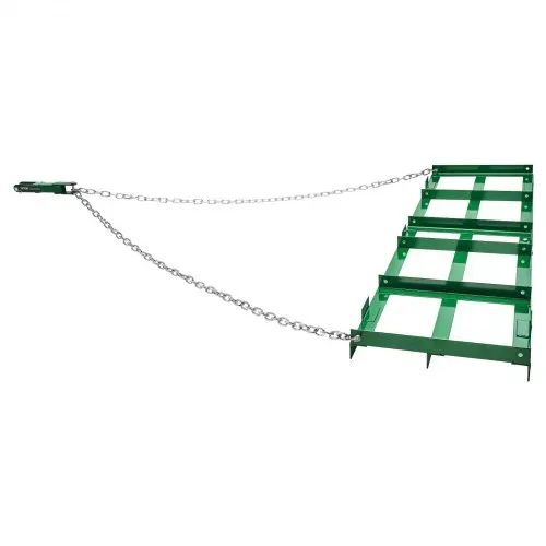 VEVOR Schleppegge, 1830x500x100 mm, Wiesenschleppe mit verstellbaren Stangen und 183 cm Kette, Rasentraktor, Feldegge für Geländefahrzeuge, UTVs, Traktoren, Rasenmäher, Schleppwerkzeug für den Hof – Bild 8