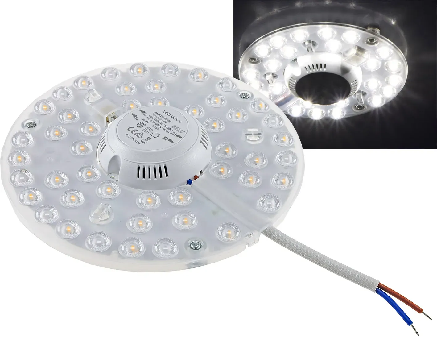 LED Umrüstmodul „UM18nw“ für Leuchten Ø180mm, 18W, 1990lm, 4000K, Magnethalter LED Umrüstmodul „UM18nw“ für Leuchten Ø180mm, 18W, 1990lm, 4000K, Magnethalter