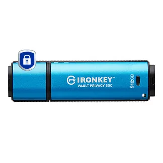 Kingston Technology IronKey 512GB USB-C Vault Privacy 50C AES-256 verschlüsselter, FIPS 197 Kingston Technology IronKey 512GB USB-C Vault Privacy 50C AES-256 verschlüsselter, FIPS 197