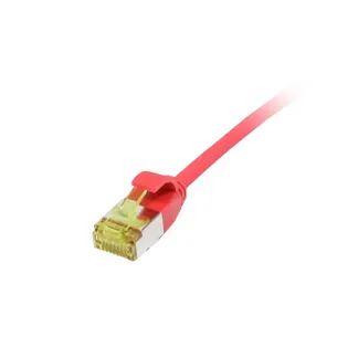 Patchkabel RJ45, CAT6A 500Mhz, 0.15m, rot, U/FTP, slimline rund d=3,8mm, TPE/LSZH(Superflex), AWG32, mit CAT7 Rohkabel, Synergy 21 Patchkabel RJ45, CAT6A 500Mhz, 0.15m, rot, U/FTP, slimline rund d=3,8mm, TPE/LSZH(Superflex), AWG32, mit CAT7 Rohkabel, Synergy 21