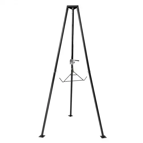 VEVOR Game Hoist, 227 kg Tragkraft, Jagd-Wildhebezeug mit Seilwinde und Gambrel, Wildaufhänger, Jagdspiel Zubehör zur Enthäutung und Reinigung von Jagdwild, 1300 x 1100 x 2750 mm, Schwarz – Bild 10