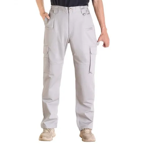 VEVOR Flammhemmende Hose für Herren, Größe L, Herren-Cargohose aus Baumwolle, flamm- & reißfest, mit mehreren Taschen, elastischer Taille, Arbeitshose für Schweißer, Freizeitausflüge, Grau VEVOR Flammhemmende Hose für Herren, Größe L, Herren-Cargohose aus Baumwolle, flamm- & reißfest, mit mehreren Taschen, elastischer Taille, Arbeitshose für Schweißer, Freizeitausflüge, Grau
