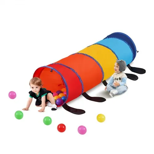 VEVOR Spieltunnelzelt Kleinkinder 1540x1385x460mm buntes Pop-Up-Raupen-Kriechtunnel, zusammenklappbares Geschenk für Jungen und Mädchen, Kriechtunnel für drinnen und draußen, mehrfarbig VEVOR Spieltunnelzelt Kleinkinder 1540x1385x460mm buntes Pop-Up-Raupen-Kriechtunnel, zusammenklappbares Geschenk für Jungen und Mädchen, Kriechtunnel für drinnen und draußen, mehrfarbig