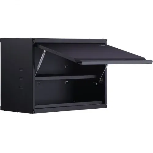 VEVOR Werkstatt Wandschrank 77 x 31,8 x 50 cm Hängeschrank 108 kg Gesamtkapazität (2 Regale) Werkstattschrank aus 0,6 mm dickem SPCC-Stahlplatte Ideal als Vorratsschrank, Werkzeugschrank, Büroschrank – Bild 8