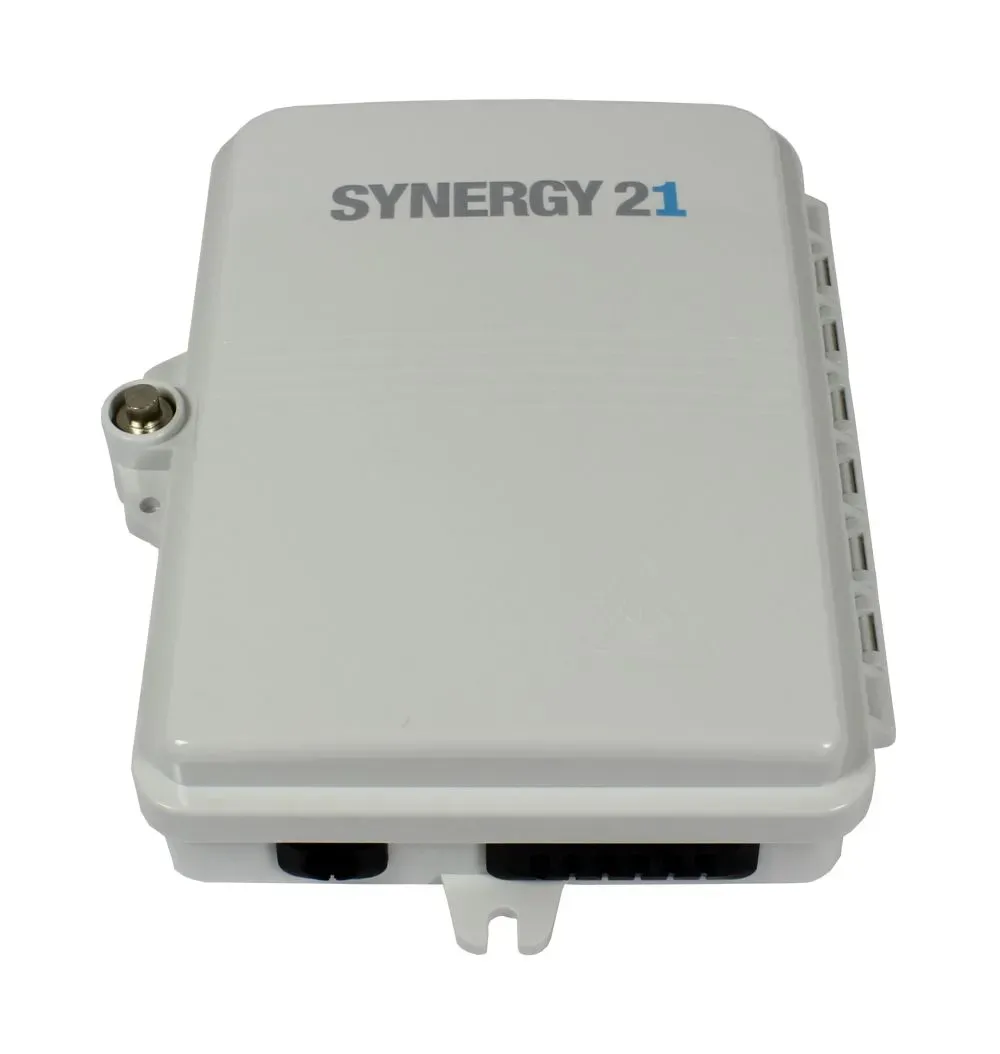 LWL-FTTH Wandgehäuse, IP65, 1xEingang/ 6xAusgang, Synergy 21 LWL-FTTH Wandgehäuse, IP65, 1xEingang/ 6xAusgang, Synergy 21
