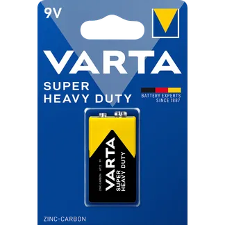 E-Block Batterie VARTA “Super Heavy Duty“, Zink-Kohle, 6F22, 9V E-Block Batterie VARTA “Super Heavy Duty“, Zink-Kohle, 6F22, 9V
