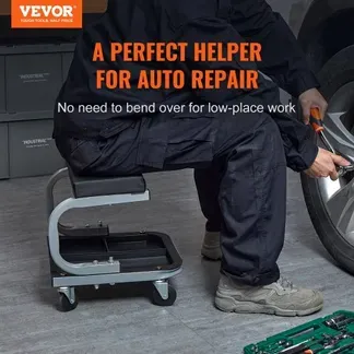 VEVOR KFZ Werkstatt Rollbrett Werkstattliege, Montageliege Werkstatthocker 36 x 36 x 36 cm Montagerollbrett mit 36 x 18 x 4 cm Sitz, Stahl + PU Werkstatthocker bis 113 kg Belastbar Reparierte Hocker VEVOR KFZ Werkstatt Rollbrett Werkstattliege, Montageliege Werkstatthocker 36 x 36 x 36 cm Montagerollbrett mit 36 x 18 x 4 cm Sitz, Stahl + PU Werkstatthocker bis 113 kg Belastbar Reparierte Hocker