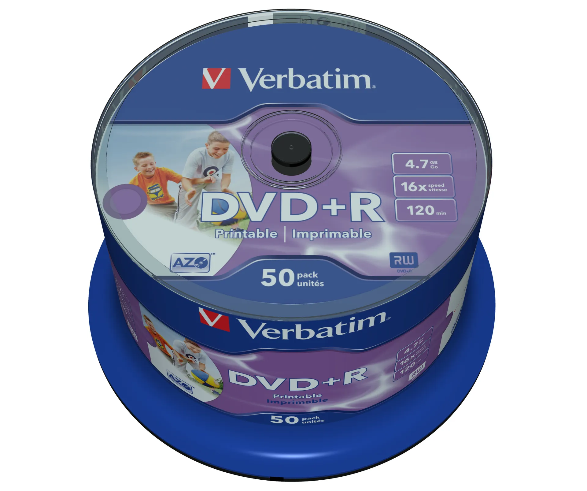Verbatim DVD+R Wide Inkjet Printable No ID Brand 4,7 GB 50 Stück(e) – Bild 4