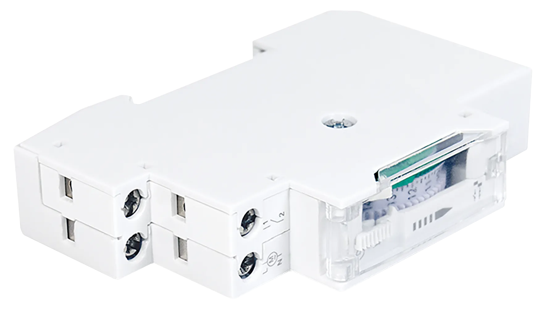 Mechanische Zeitschaltuhr zur Hutschienenmontage Mechanische Zeitschaltuhr zur Hutschienenmontage