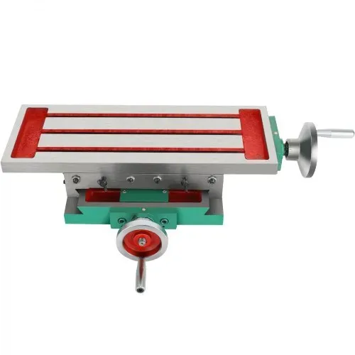 VEVOR Frästisch 17,7 × 6,7 Zoll(450 x 170 mm) Compound Slide Frästisch 30 kg Multifunktions-Arbeitstisch Kreuzfräsmaschine Compound 2 Achsen 4 Wege für alle Bohrständer Tischbohrfräsmaschine – Bild 10