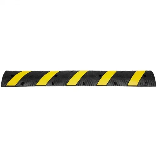 VEVOR 2er-Set 2-Kanal-Kabelschutzrampe Kabelbrücke Gummi Schlauchbrücke 183 x 30 x 4,5 cm Überfahrschutz 10000 kg (pro Achse) Tragfähigkeit Kabel Rampe Anti-Rutsch-Design Ideal für Parkplätze – Bild 8