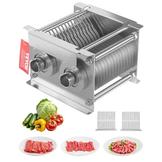 VEVOR 86 mm Klinge für gewerblichen Fleischschneider, ein Klingensatz für SJY-DQ90 Fleischschneidemaschine, Edelstahl Cutter Slicer Klingensatz (7 mm Schnittstärke) für knochenloses Fleisch VEVOR 86 mm Klinge für gewerblichen Fleischschneider, ein Klingensatz für SJY-DQ90 Fleischschneidemaschine, Edelstahl Cutter Slicer Klingensatz (7 mm Schnittstärke) für knochenloses Fleisch