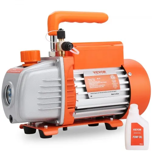 VEVOR Vakuumpumpe 150W Unterdruckpumpe 1-stufig Klimaanlage Pumpe 100L/min Durchfluss 1440U/min Drehzahl 0,64/1,27cm SAE Einlass Vakuumgeräte 5Pa Motor aus reinem Kupfer HVAC/Auto Kältemittelaufladung VEVOR Vakuumpumpe 150W Unterdruckpumpe 1-stufig Klimaanlage Pumpe 100L/min Durchfluss 1440U/min Drehzahl 0,64/1,27cm SAE Einlass Vakuumgeräte 5Pa Motor aus reinem Kupfer HVAC/Auto Kältemittelaufladung