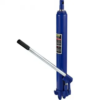 VEVOR Hydraulischer langer Rammenheber, 8 t Kapazität, mit Einzelkolbenpumpe und Gabelkopfbasis, manueller Hubarbeitsbühnenheber mit Griff, für Garagen-/Ladenkräne, Motorhubwerk, blau VEVOR Hydraulischer langer Rammenheber, 8 t Kapazität, mit Einzelkolbenpumpe und Gabelkopfbasis, manueller Hubarbeitsbühnenheber mit Griff, für Garagen-/Ladenkräne, Motorhubwerk, blau