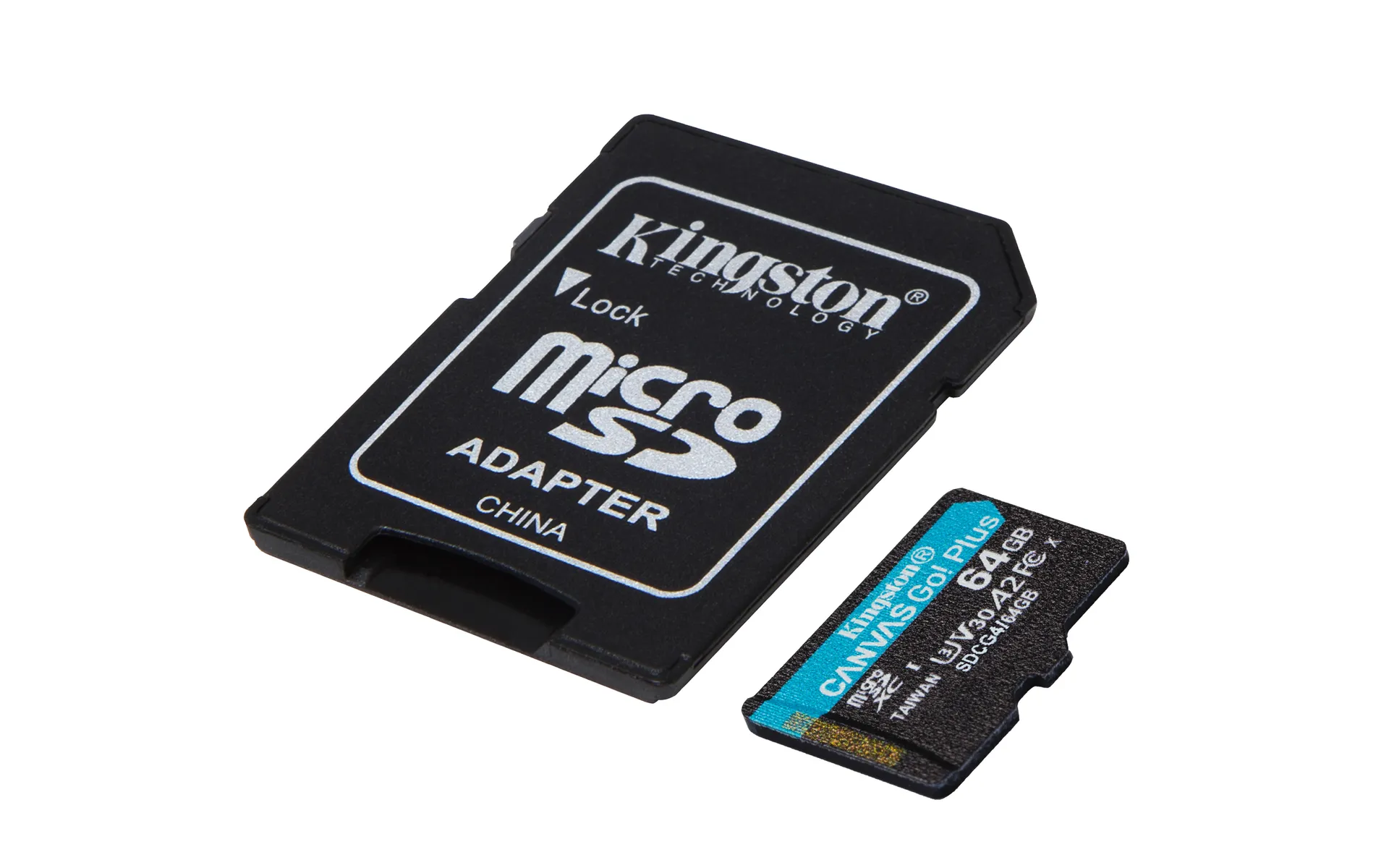Kingston Technology 64GB microSDXC Canvas Go Plus Gen4 200 MB/s A2 U3 V30-Karte + Adapter – Bild 3