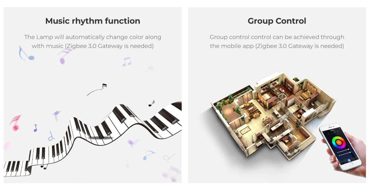 MiBoxer FUT066ZR LED Panel Rund 12W RGB-WW (RGB-CCT) mit ZigBee 3.0 – Bild 9