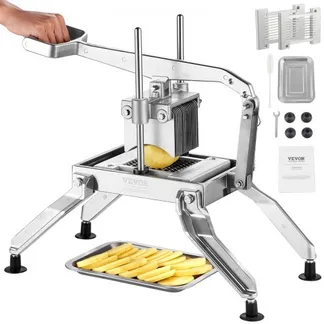 VEVOR Kommerzieller Gemüseschneider, 1/4 & 1/2 Zoll Tomatenschneider, Gemüseschneider aus Edelstahl & Aluminiumlegierung, Manueller Gemüseschneider, für Tomaten, Zwiebeln, Kartoffeln VEVOR Kommerzieller Gemüseschneider, 1/4 & 1/2 Zoll Tomatenschneider, Gemüseschneider aus Edelstahl & Aluminiumlegierung, Manueller Gemüseschneider, für Tomaten, Zwiebeln, Kartoffeln