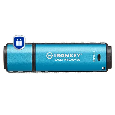 Kingston Technology IronKey 512GB Vault Privacy 50 AES-256 verschlüsselter, FIPS 197 Kingston Technology IronKey 512GB Vault Privacy 50 AES-256 verschlüsselter, FIPS 197