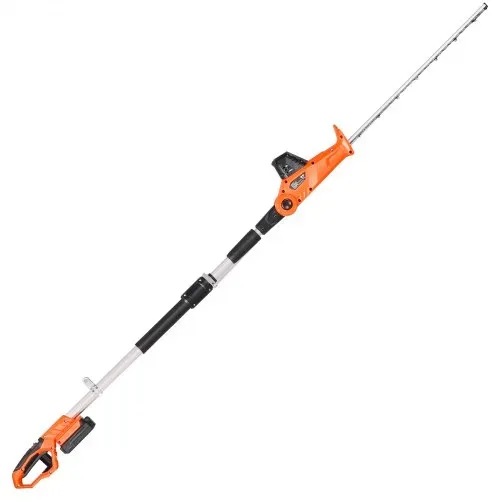 VEVOR Heckenschere Akku, 1200 U/min, 199-248 cm ausziehbar, Heckentrimmer für hohe Äste, 20-V-Akku, kabellose Elektroheckenschere mit 51 cm Klinge, 5 Winkel einstellbar für Hof und Garten – Bild 8