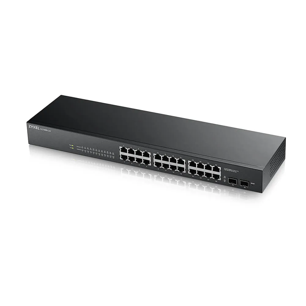 Zyxel GS-1900-24 v2 Managed L2 Gigabit Ethernet (10/100/1000) 1U Schwarz – Bild 2