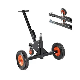 VEVOR 2-in-1-Anhängerwagen, Rangierhilfe Anhänger, 680,4 kg Stützlast, 56 und 66 cm einstellbare Höhe, 50,8 mm Kupplungskugel, 38 cm Luftreifen, zum Bewegen von Wohnmobilanhängern VEVOR 2-in-1-Anhängerwagen, Rangierhilfe Anhänger, 680,4 kg Stützlast, 56 und 66 cm einstellbare Höhe, 50,8 mm Kupplungskugel, 38 cm Luftreifen, zum Bewegen von Wohnmobilanhängern