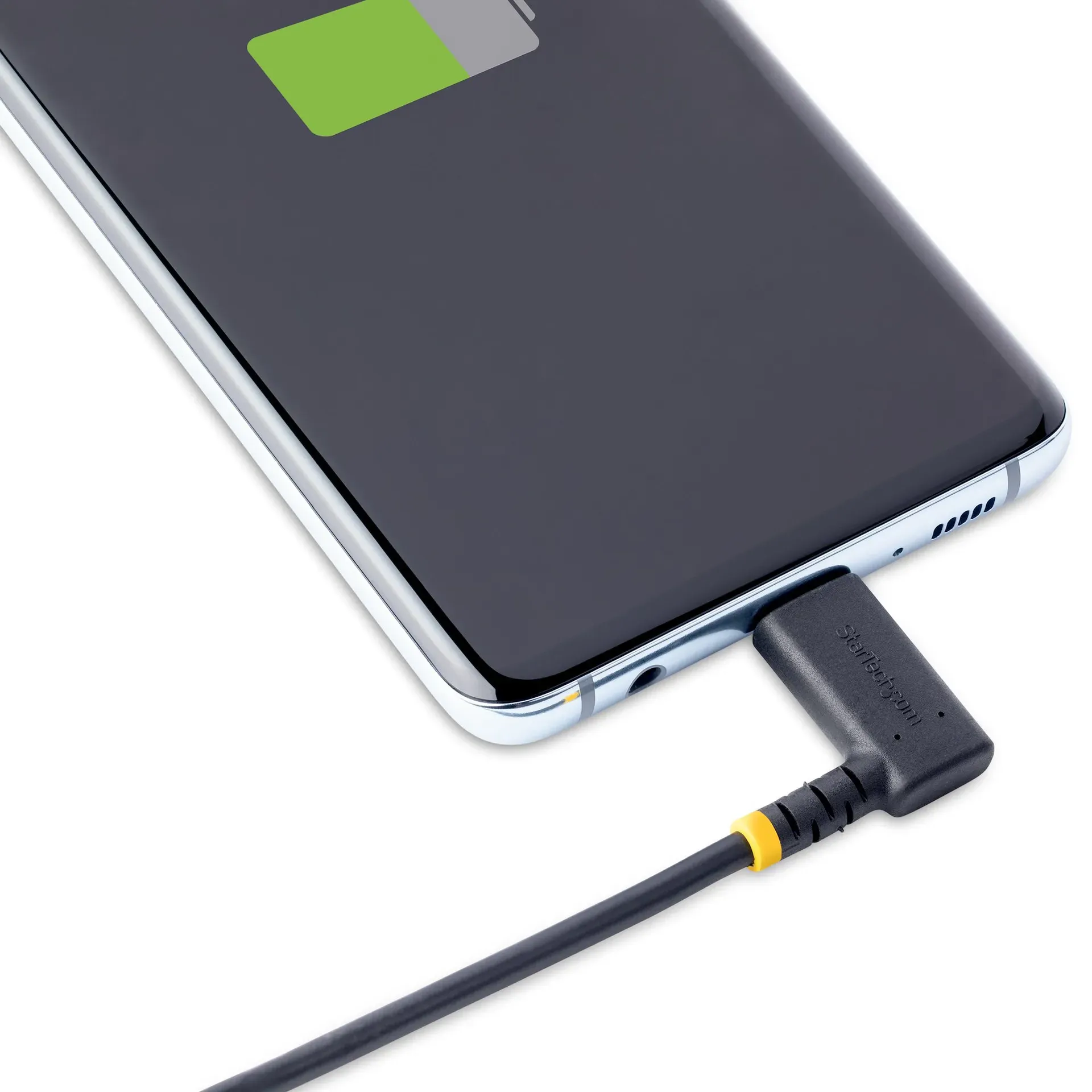 StarTech.com 30cm USB-C-Schnellladekabel, Laden und Synchronisieren, 3A, USB 2.0, TPE-Mantel mit Aramidfaser - Robustes USB C Spiral Ladekabel – Bild 7