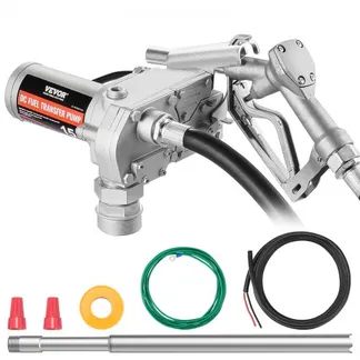 VEVOR Kraftstoff Umfüllpumpe, 12 V DC, 15 GPM, 1/5 PS, elektrische Dieselpumpe mit Zahnradgetriebe und automatischer Kraftstoffdüse, langer Einlass- & Auslassschlauch für Benzin, Diesel, Kerosin VEVOR Kraftstoff Umfüllpumpe, 12 V DC, 15 GPM, 1/5 PS, elektrische Dieselpumpe mit Zahnradgetriebe und automatischer Kraftstoffdüse, langer Einlass- & Auslassschlauch für Benzin, Diesel, Kerosin