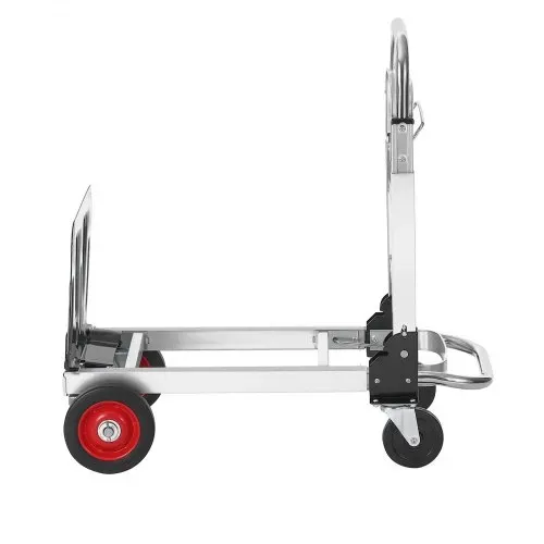 VEVOR 2-in-1 Sackkarre Klappbar 0,6243kg Tragfähigkeit Transportkarre Aluminiumlegierung & Kohlenstoffstahl Sackkarre ⇋ Plattformwagen Trolley für Lade- & Transportaufgaben im Innen- & Außenbereich – Bild 9