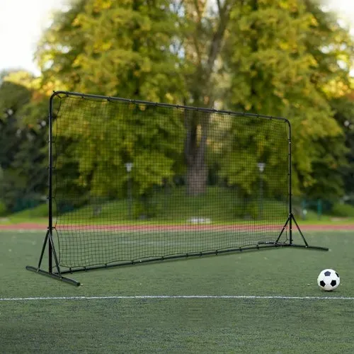 VEVOR Fußball Rebounder Kickback Tor Rückprallwand 366x121cm Einstellbar – Bild 7