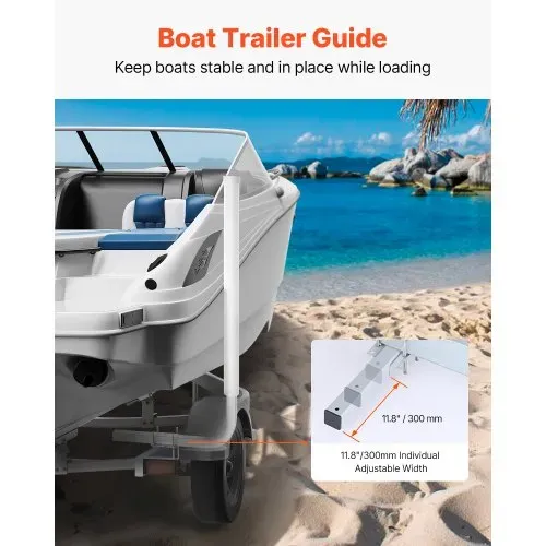 VEVOR L-Form 1,1 m Anhängerpfahl Bootsanhänger Anleitung Kurbelstütze Bootsführung, 30 cm Einstellbare Breite Boat Trailer Guide-on, Ersatzteile und Zubehör für Skiboot Fischerboot Segelbootanhänger VEVOR L-Form 1,1 m Anhängerpfahl Bootsanhänger Anleitung Kurbelstütze Bootsführung, 30 cm Einstellbare Breite Boat Trailer Guide-on, Ersatzteile und Zubehör für Skiboot Fischerboot Segelbootanhänger