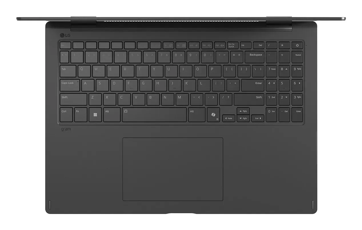 LG Gram Pro 16TB90TP Intel Core Ultra 7 255H Hybrid (2-in-1) 40,6 cm (16") Touchscreen WQXGA+ 16 GB LPDDR5x-SDRAM 1 TB SSD Wi-Fi 7 (802.11be) Windows 11 Pro Deutsch Schwarz – Bild 7