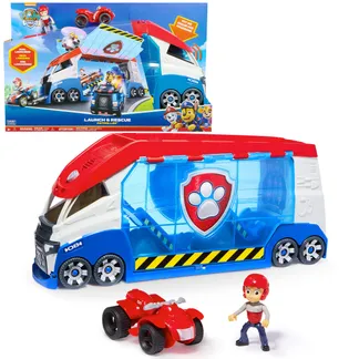 PAW Patrol – Launch’n Rescue Patroller, Teamfahrzeug 55,8 cm, mit Ryder-Figur und Quad-Basisfahrzeug, Doppel-Startkatapult und Geräuscheffekte, Platz für 6 Fahrzeuge, ab 3 Jahren PAW Patrol – Launch’n Rescue Patroller, Teamfahrzeug 55,8 cm, mit Ryder-Figur und Quad-Basisfahrzeug, Doppel-Startkatapult und Geräuscheffekte, Platz für 6 Fahrzeuge, ab 3 Jahren