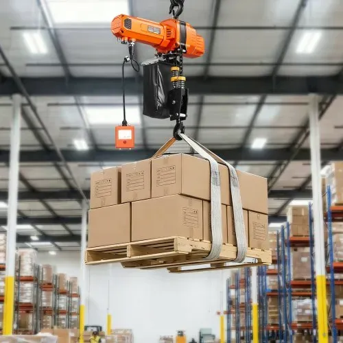 VEVOR Elektrischer Kettenzug 1000 kg, 3 m Hubhöhe, 230 V Einphasen-Brückenkran mit 100 m Funk- & 2,4 m Kabelfernbedienung, Notstopp, 2-in-1 Elektrokettenzug für Fabriken, Lagerhallen, Garagen – Bild 7