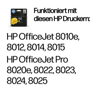 HP 912 Gelb Original Druckerpatrone HP 912 Gelb Original Druckerpatrone