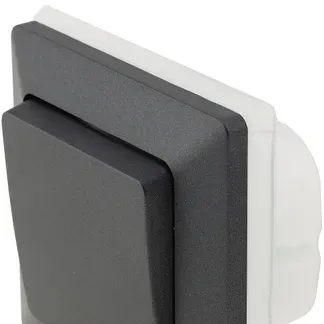 MILOS Wechsel-Schalter IP44 250V~/ 10A, inkl. Rahmen, UP, anthrazit MILOS Wechsel-Schalter IP44 250V~/ 10A, inkl. Rahmen, UP, anthrazit