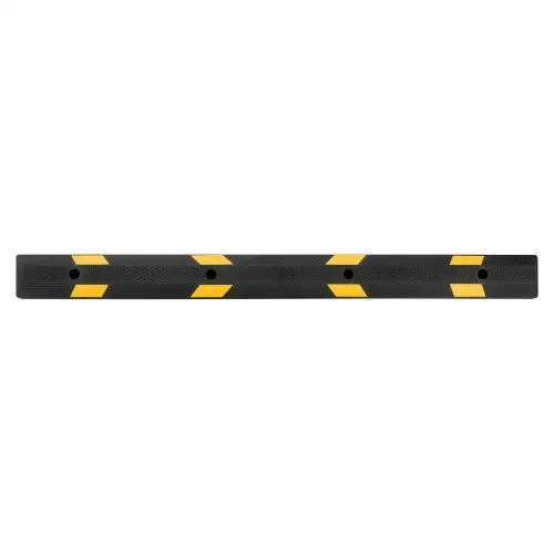 VEVOR Parkstopper Radstopper 1 Stk. 184 x 16 x 11 cm Einparkhilfe Parkbegrenzung mit Reflektorstreifen, Parkplatzsperre aus Gummi für Autos Lieferwagen Lkw, Radführungsblock, Parkplatzbegrenzung – Bild 10