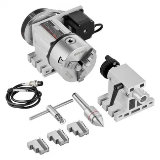 VEVOR Drehbankfutter K11–100mm Spannfutter Dreibackenfutter 4. Achse der CNC-Rotationsachse, ein Untersetzungsverhältnis von 6:1 und einen Nema23-Zweiphasen-Schrittmotor 3 Backenfutter für CNC-Fräsen VEVOR Drehbankfutter K11–100mm Spannfutter Dreibackenfutter 4. Achse der CNC-Rotationsachse, ein Untersetzungsverhältnis von 6:1 und einen Nema23-Zweiphasen-Schrittmotor 3 Backenfutter für CNC-Fräsen