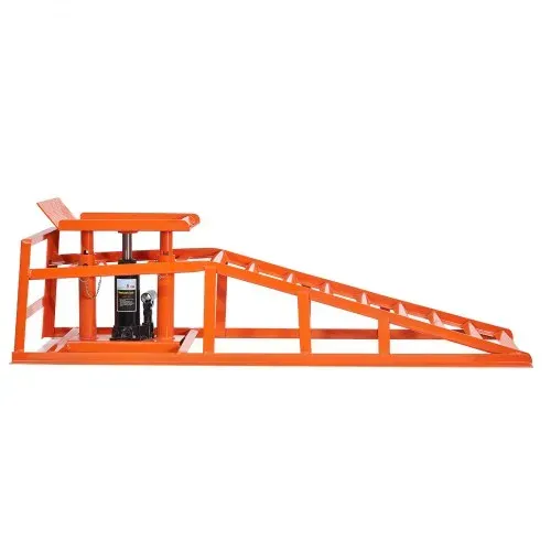 VEVOR hydraulische Autorampen Auffahrrampen 2 Stk. 27-36 cm Hubhöhe, tragbare Auto-Servicerampen für Wartung in der Garage & Ölwechsel & Reparatur von Lkw, 1 t (pro Rampe) belastbar Auffahrhilfe – Bild 8