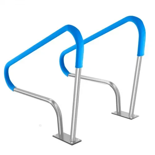 VEVOR Pool-Handlauf, 2 Stück, 1220 x 905 x 100 mm, Pooleinstieg Edelstahl mit Grundplatte für Innen-/Außenpools, Einstieghilfe für Schwimmbäder, Haltegriff mit Griffabdeckung & Zubehör für Spas – Bild 8