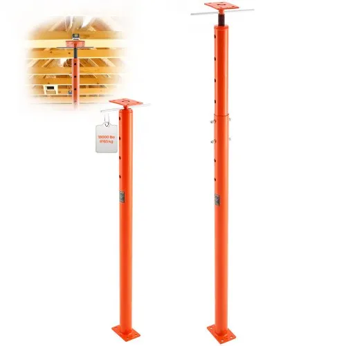 VEVOR Wagenheber, Höhenbereich von 135 bis 235 cm, maximale Tragkraft 8.600 kg, verstellbarer Stützbalken, Kellerheberpfostenstange zum Nivellieren, Hebestütze aus Stahl, Teleskop-Wagenheberpfosten für vorübergehende Unterstützung VEVOR Wagenheber, Höhenbereich von 135 bis 235 cm, maximale Tragkraft 8.600 kg, verstellbarer Stützbalken, Kellerheberpfostenstange zum Nivellieren, Hebestütze aus Stahl, Teleskop-Wagenheberpfosten für vorübergehende Unterstützung