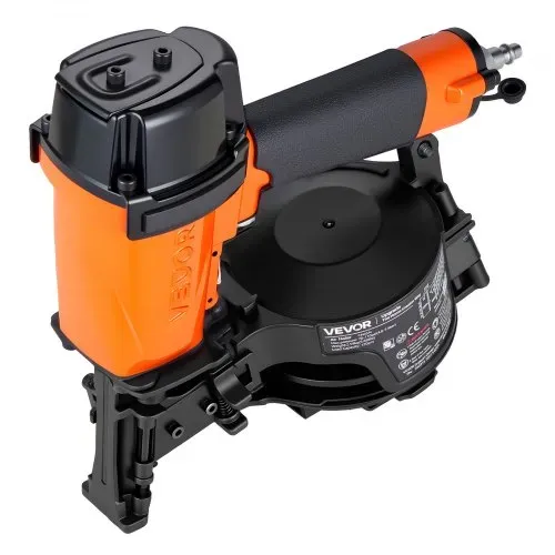 VEVOR Druckluft-Coilnagler CN45C, 15° Druckluftnagler für 19-45 mm Nägel 4,8-7,5 Bar Zylinderbetriebener Drucklufttacker mit 120 Magazinkapazität, Nagelpistole mit Kontaktauslöser für Dachschalung – Bild 9