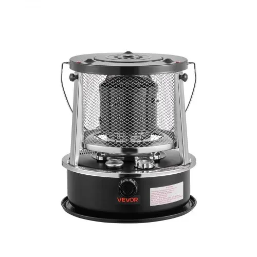 VEVOR 9000 BTU tragbarer Petroleumofen, 2-in-1 Heizofen mit Kochenfunktion, einstellbarer Höhe & Flamme, für Innenräume & Outdoor, Camping, Jagd, Kochen, Zuhause, Garage, Schwarz – Bild 9
