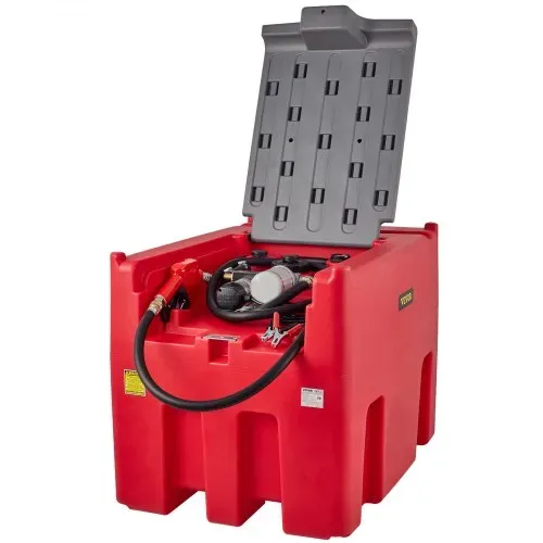 VEVOR Tragbarer Dieseltank 439,11 L Mobile Tankanlage Rot Mobile Dieseltankstelle 140 W Tankstation Dieseltank 2600 U/min Transporttank 12 V – Bild 10