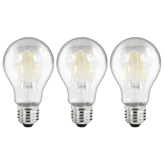 LED Filament Set McShine, 3x Glühlampe, E27, 4W, 470lm, warmweiß, klar LED Filament Set McShine, 3x Glühlampe, E27, 4W, 470lm, warmweiß, klar