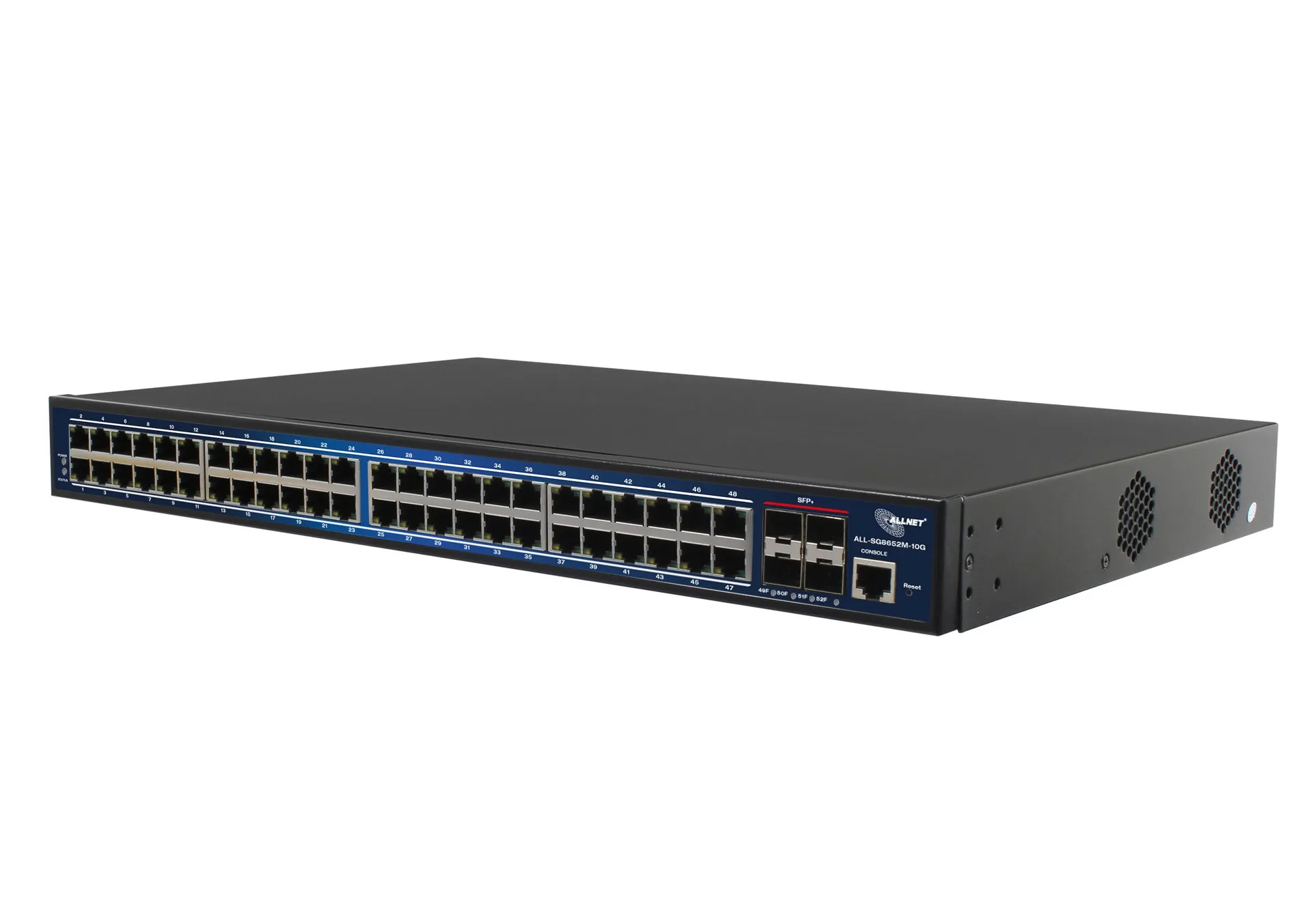 ALLNET Switch full managed 48 Port Gigabit / 48x LAN / 4x SFP+ / 19″ / „ALL-SG8652M-10G“ ALLNET Switch full managed 48 Port Gigabit / 48x LAN / 4x SFP+ / 19″ / „ALL-SG8652M-10G“