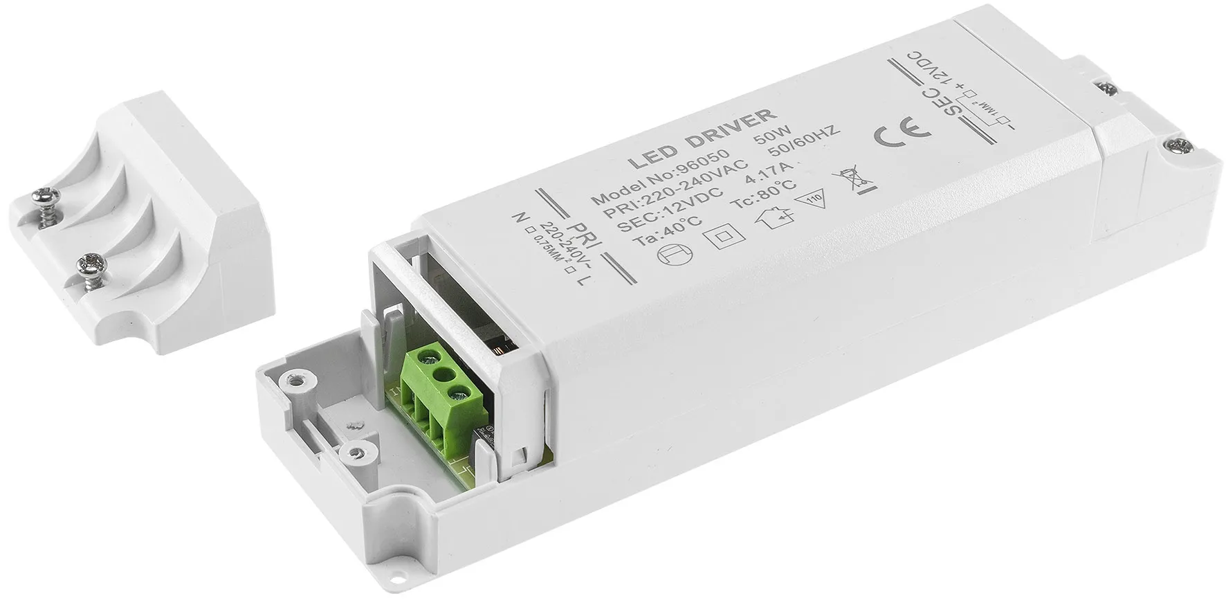 LED-Trafo „CT-50-V2“, 1-50W Ein 220-240V, Aus 12V= Konstantspannung LED-Trafo „CT-50-V2“, 1-50W Ein 220-240V, Aus 12V= Konstantspannung