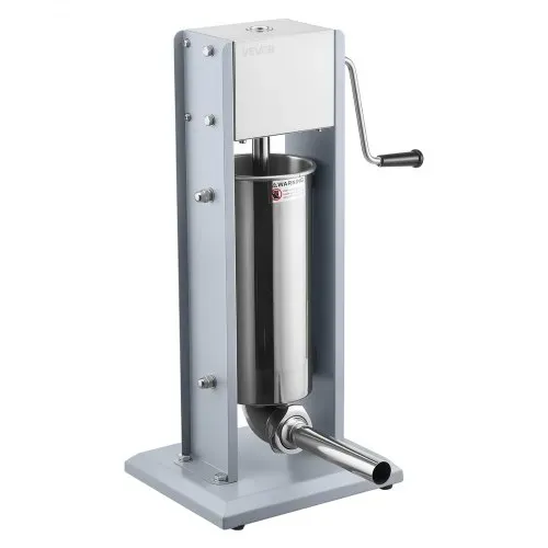 VEVOR Manueller Wurstfüller 5 L, Vertikale Wurstfüllmaschine mit zwei Geschwindigkeiten (Schnell/Langsam) & 5 Füllrohren & Griff, Fleischfüller aus Edelstahl für Gewerblichen & Privaten Gebrauch – Bild 10