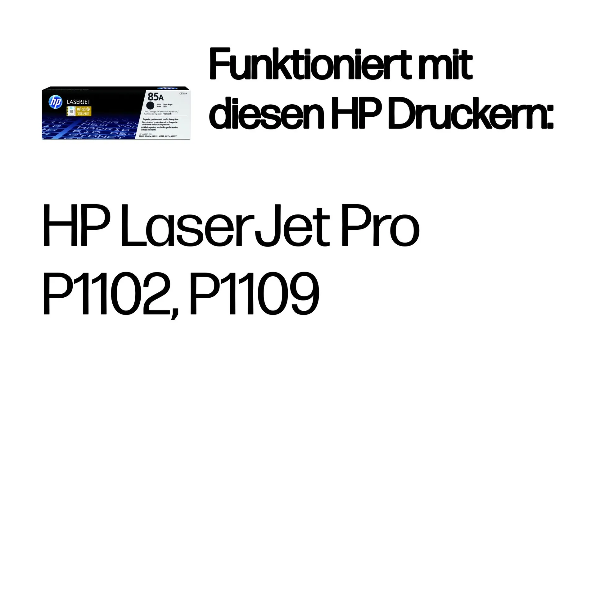 HP 85A Schwarz Original LaserJet Tonerkartusche – Bild 2