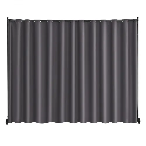 VEVOR Raumteiler Trennwand Paravent Stellwand Einzelpanel, Tragbarer Sichtschutz für Büro Schlafzimmer Esszimmer Arbeitszimmer Balkon, Raumtrenner Rollbar (308,5 x 45 x 245,5 cm), Grau VEVOR Raumteiler Trennwand Paravent Stellwand Einzelpanel, Tragbarer Sichtschutz für Büro Schlafzimmer Esszimmer Arbeitszimmer Balkon, Raumtrenner Rollbar (308,5 x 45 x 245,5 cm), Grau